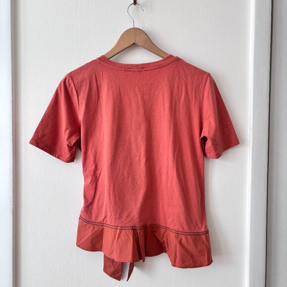 Sandro Paris Node Bow Detail T-Shirt - Picture 5 of 8